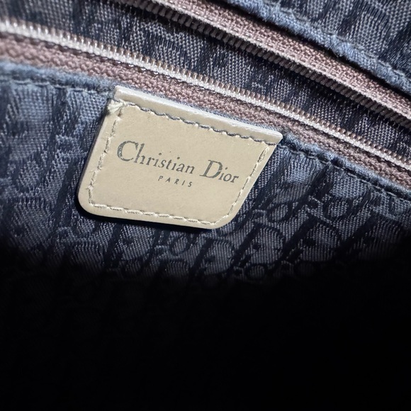 With COA. Dior Tan Quilted Tote Bag - Picture 8 of 11